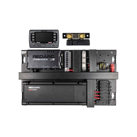 Redarc ALPHA QUICKFIT POWER PANEL 50A INCLUDES TWIN TVMS ROUGES REDVISION DISPLAY AND SHUNT