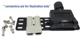 Trailer Vision Metal Bracket Suits Anderson Plug And Trailer Sockets Powder Coated 165X40X3mm