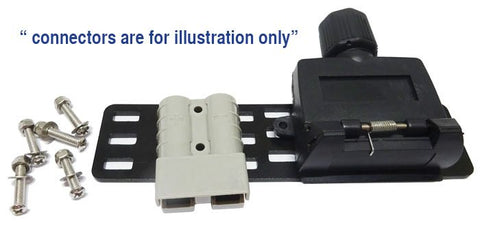 Trailer Vision Metal Bracket Suits Anderson Plug And Trailer Sockets Powder Coated 165X40X3mm