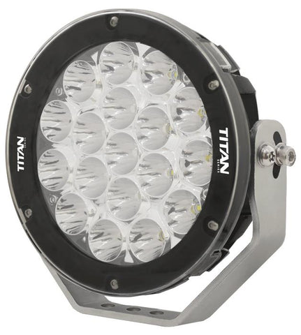 TITAN 7" DRIVING LIGHT 18 X 5W LED 5MM STAINLESS STEEL BRACKET