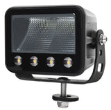40w 9-36v Led Work Light Flood & 12w Flashing Amberb Warning Light 3600 Lumens