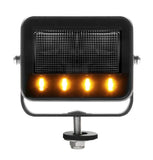 40w 9-36v Led Work Light Flood & 12w Flashing Amberb Warning Light 3600 Lumens