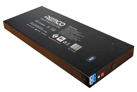 Remco 12V 110AH IP LITHIUM SLIMLINE WITH INBUILT DC-DC CHARGER