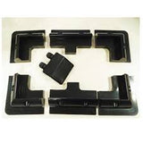 7pcs/set Frame Solar Module Corner Mounting ABS Bracket kit Motorhome Caravan RV Boat Solar Panel Stand white or Black