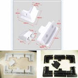 7pcs/set Frame Solar Module Corner Mounting ABS Bracket kit Motorhome Caravan RV Boat Solar Panel Stand white or Black
