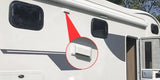 Caravan Motorhome Trailer Side Air Vent Ventilation Exhaust Fan RV BlackDC 25W for Camper Trailer Boat Marine Yacht