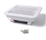 White Silent 12v Fridge Vent With Fan For Rv Trailer Caravan Side Air Outlet Ventilation Exhaust Fan Accessories Car Styling Camper