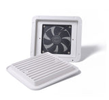 White Silent 12v Fridge Vent With Fan For Rv Trailer Caravan Side Air Outlet Ventilation Exhaust Fan Accessories Car Styling Camper