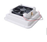 White Silent 12v Fridge Vent With Fan For Rv Trailer Caravan Side Air Outlet Ventilation Exhaust Fan Accessories Car Styling Camper