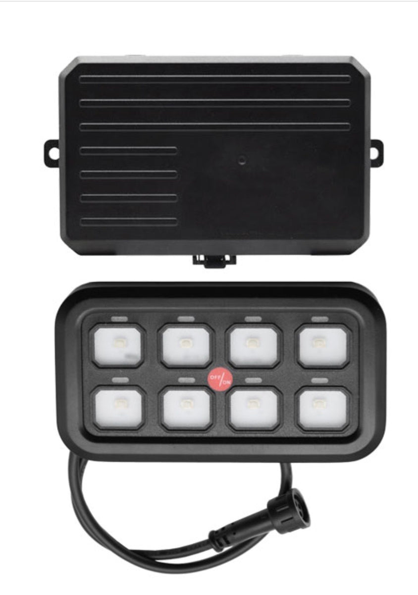 LOW VOTAGE 8 WAY SWITCH PANEL – Raw 12 Volt