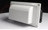 Caravan Motorhome Trailer Side Air Vent Ventilation Exhaust Fan RV White DC 25W for Camper Trailer Boat Marine Yacht