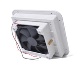 White Silent 12v Fridge Vent With Fan For Rv Trailer Caravan Side Air Outlet Ventilation Exhaust Fan Accessories Car Styling Camper