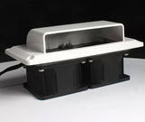 Caravan Motorhome Trailer Side Air Vent Ventilation Exhaust Fan RV White DC 25W for Camper Trailer Boat Marine Yacht