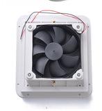 White Silent 12v Fridge Vent With Fan For Rv Trailer Caravan Side Air Outlet Ventilation Exhaust Fan Accessories Car Styling Camper