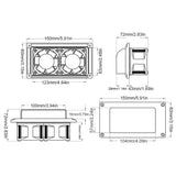 12V Caravans Motorhome Trailer Side Air Vent Fan RV- Ventilation Exhaust Fan 6W