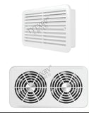 12V White/Black  Caravan Ventilation Fan Air Vent Ventilation Cooling Exhaust Fan Waterproof RV Side Air Fan RV Silent Ventilation