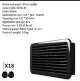 12V White/Black  Caravan Ventilation Fan Air Vent Ventilation Cooling Exhaust Fan Waterproof RV Side Air Fan RV Silent Ventilation