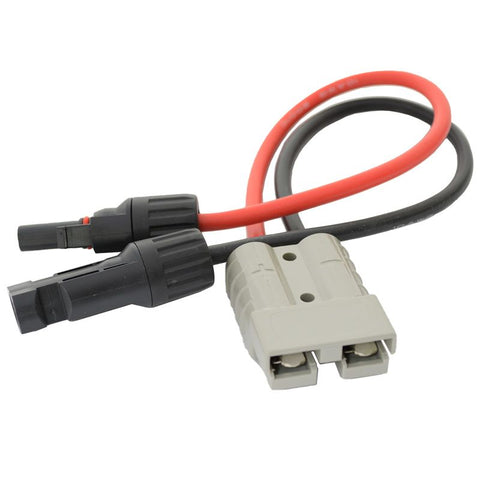Anderson Type 50A To MC4 300mm Pre-Made Solar Cable 10AWG/6mm2