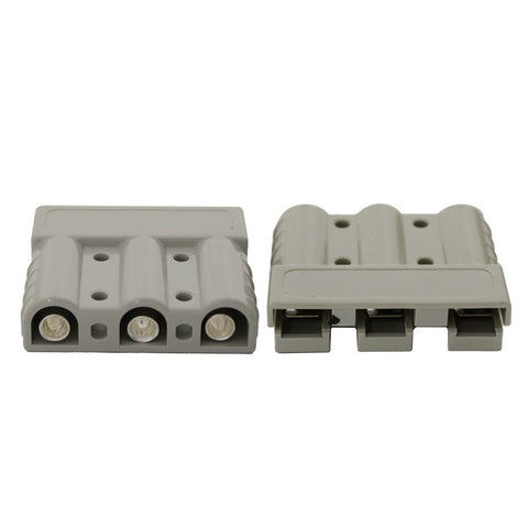 3 PIN 50A POWER CONNECTOR PAIR GREY ANDERSON STYLE
