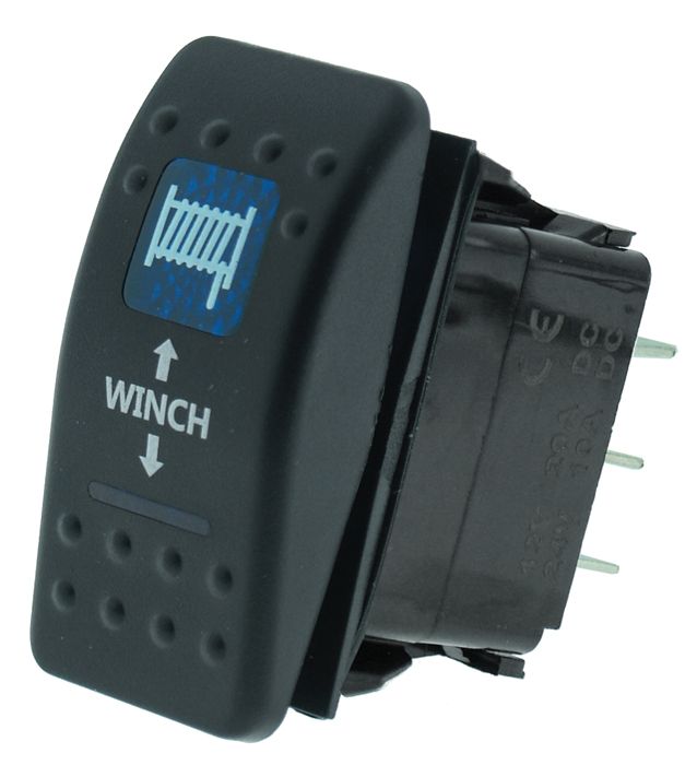 Rocker Switch – Winch – Raw 12 Volt