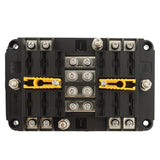 8 WAY ATS FUSE BLOCK[EA] 32V/100A MAX. 2 X +VE INPUTS NEGATIVE BUSBAR