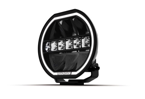 RoadVision 8" LED Driving Light Stealth 9-32V 131W 7937lm IP69K Combo Beam + Dual Colour Halo