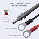 Starlink Mini Power Cable 2mt DC 12V/24V Car Battery Ring  with ATC/ATO Fuse Box 18AWG Extension Wire Plug and Play