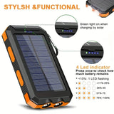 Portable Solar Power Bank 10000mAh