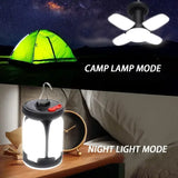 Multifunctional indoor and outdoor camping lights, using ABS, LED lights without flicker, waterproof, durable.