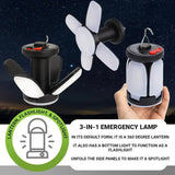 Multifunctional indoor and outdoor camping lights, using ABS, LED lights without flicker, waterproof, durable.