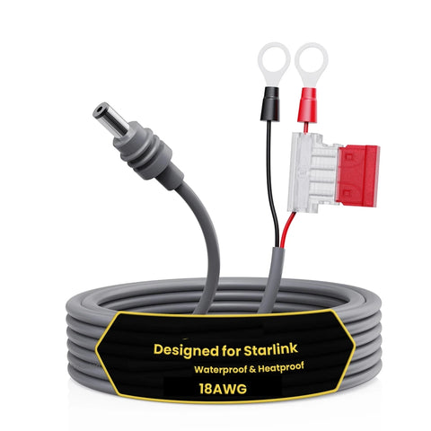 Starlink Mini Power Cable 2mt DC 12V/24V Car Battery Ring  with ATC/ATO Fuse Box 18AWG Extension Wire Plug and Play