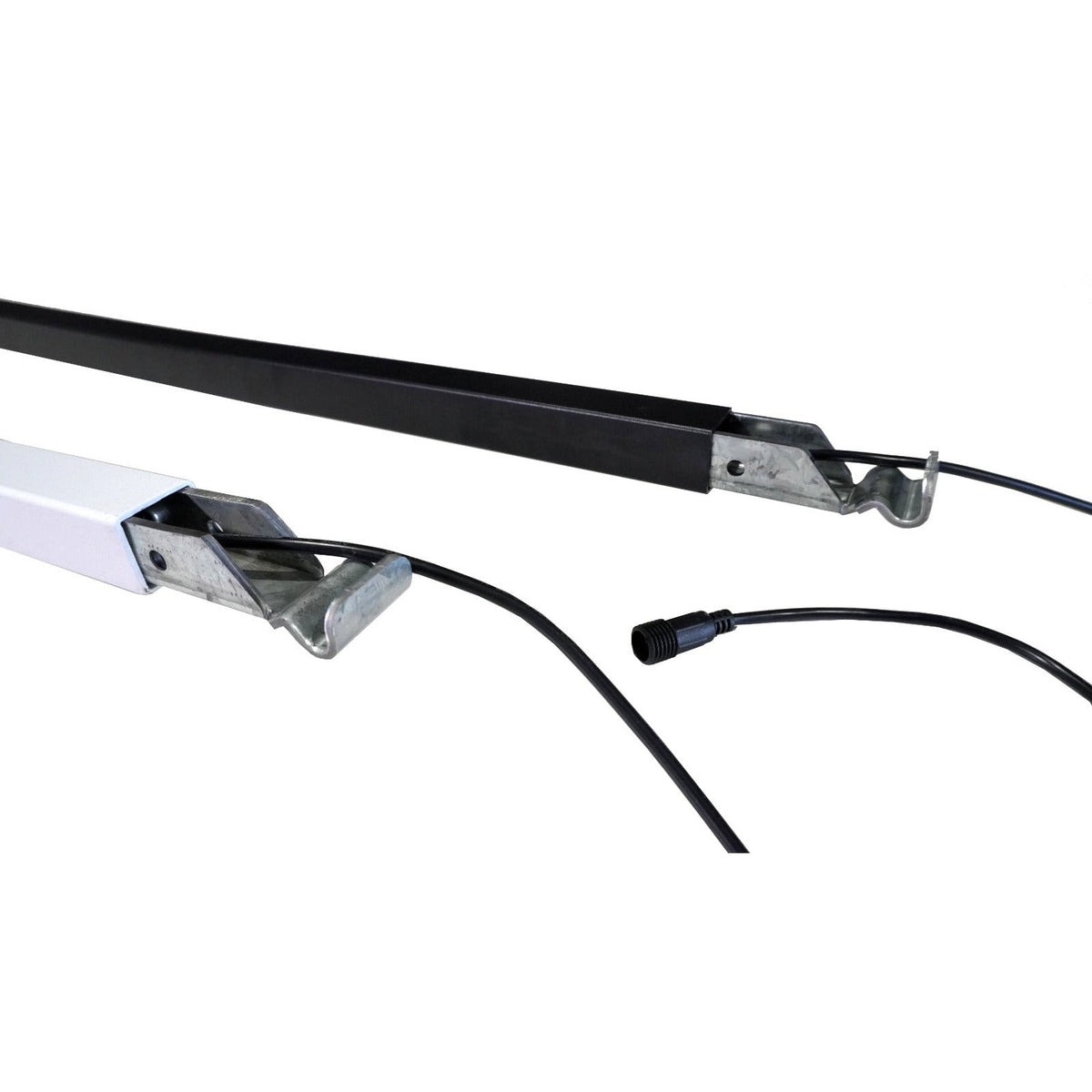 LED Curved Caravan Roof Rafter 2.7mtr Black - Built-in Dimmer – Raw 12 Volt