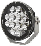 TITAN  9" DRIVING LIGHT 12 X 10W LED 120 Watt 5MM STAINLESS STEEL BRACKET