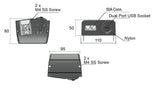 Surface Mount 50A CONN/USB SURFACE MNT 3.0/2.4A USB OUTPUT