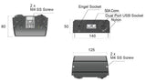 Surface Mount 50A CONN/ENGEL/USB SURFACE MNT 20A ENGEL SOCKET&3.0/2.4A USB