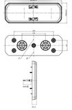 LV 10-30V LED COMBINATION LAMP STOP/TAIL /SEQ INDICATOR / REV BLISTER