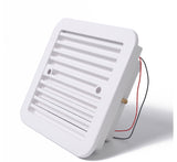 White Silent 12v Fridge Vent With Fan For Rv Trailer Caravan Side Air Outlet Ventilation Exhaust Fan Accessories Car Styling Camper